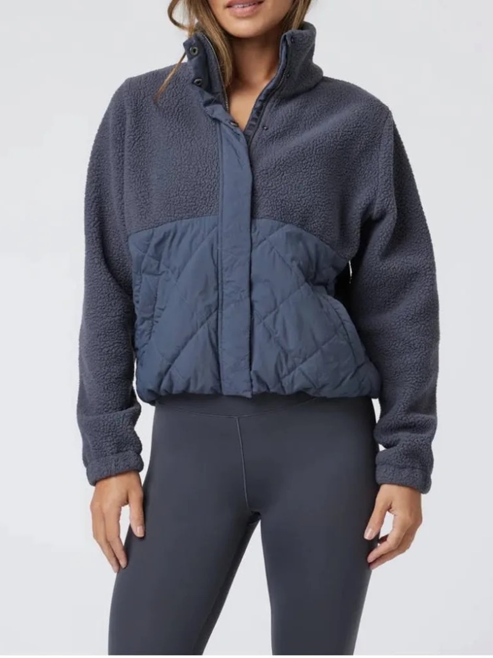Vuori Slate Blue Highlands Sherpa Jacket